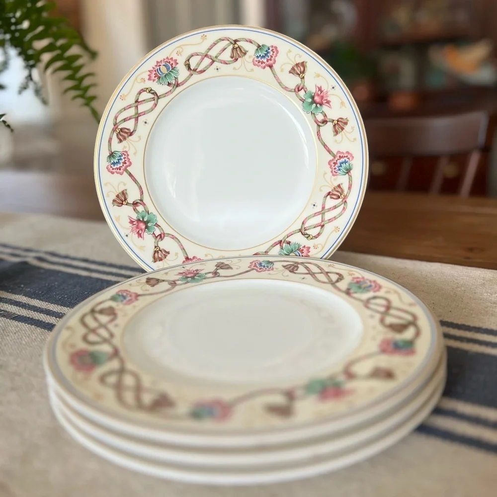 Villeroy Boch Heinrich Ars Vivendi Set Of 4 Dessert Salad Plates 8.5” Vintage